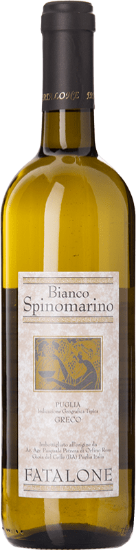 15,95 € Kostenloser Versand | Weißwein Fatalone Bianco Spinomarino I.G.T. Puglia Apulien Italien Greco Flasche 75 cl