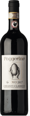 37,95 € Envío gratis | Vino tinto Poggerino nUovo D.O.C.G. Chianti Classico Toscana Italia Sangiovese Botella 75 cl