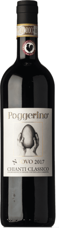 37,95 € Kostenloser Versand | Rotwein Poggerino nUovo D.O.C.G. Chianti Classico Toskana Italien Sangiovese Flasche 75 cl