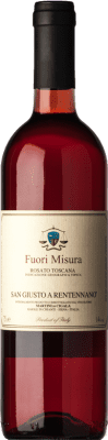 12,95 € Free Shipping | Rosé wine San Giusto a Rentennano Rosato Fuori Misura I.G.T. Toscana Tuscany Italy Merlot, Sangiovese, Canaiolo Bottle 75 cl