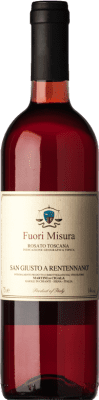 15,95 € Envoi gratuit | Vin rose San Giusto a Rentennano Rosato Fuori Misura I.G.T. Toscana Toscane Italie Merlot, Sangiovese, Canaiolo Biologique Bouteille 75 cl