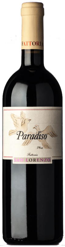 19,95 € Kostenloser Versand | Rotwein San Lorenzo Paradiso I.G.T. Marche Marken Italien Lacrima Flasche 75 cl