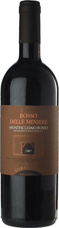 31,95 € 送料無料 | 赤ワイン Sorbaiano Miniere D.O.C. Montescudaio トスカーナ イタリア Malvasia — マルヴァジア, Sangiovese — サンジョヴェーゼ, Cabernet Franc — カベルネ・フラン Eco — エコ ビオ オーガニック 75 cl