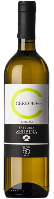 14,95 € Envio grátis | Vinho branco Zerbina Ceregio I.G.T. Emilia Romagna Emília-Romanha Itália Trebbiano Garrafa 75 cl