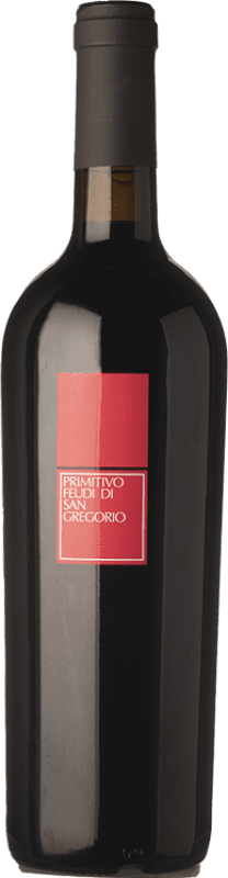 13,95 € Envio grátis | Vinho tinto Feudi di San Gregorio D.O.C. Primitivo di Manduria Puglia Itália Primitivo Garrafa 75 cl