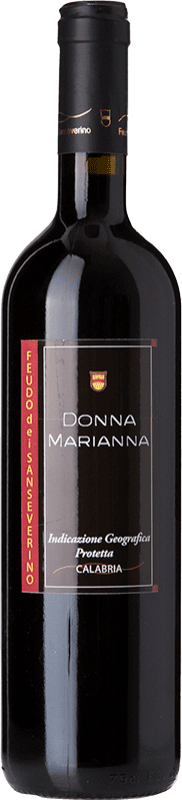 11,95 € Spedizione Gratuita | Vino rosso Feudo dei Sanseverino Donna Marianna I.G.T. Calabria Calabria Italia Malvasia Nera, Lacrima Bottiglia 75 cl