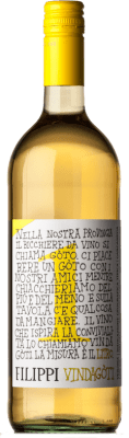 22,95 € Envío gratis | Vino blanco Filippi Vindagoti I.G.T. Veronese Veneto Italia Garganega Botella 1 L