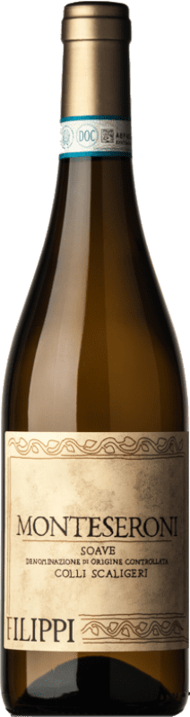 21,95 € Free Shipping | White wine Filippi Colli Scaligeri Monteseroni D.O.C. Soave Veneto Italy Garganega Bottle 75 cl