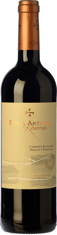 18,95 € Kostenloser Versand | Rotwein Finca Antigua Reserve — Gereift D.O. La Mancha Kastilien-La Mancha Spanien Merlot, Syrah, Cabernet Sauvignon Flasche 75 cl