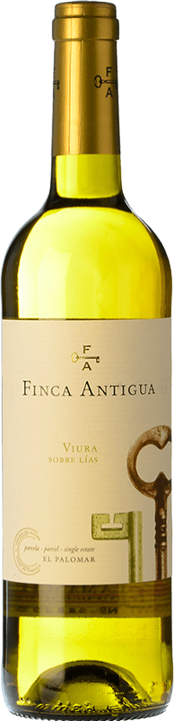 7,95 € Envío gratis | Vino blanco Finca Antigua Blanco Crianza D.O. La Mancha Castilla la Mancha España Viura Botella 75 cl