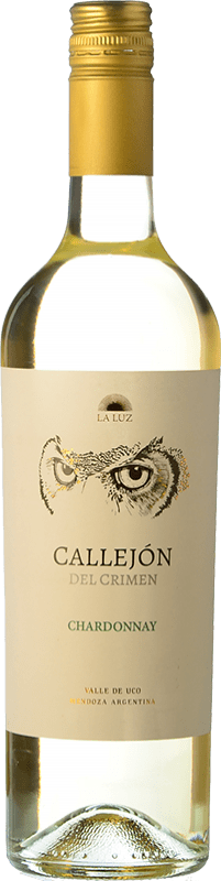 9,95 € Spedizione Gratuita | Vino Bianco Finca La Luz Callejón del Crimen Crianza — Invecchiato in Botte I.G. Valle de Uco Uco Valley Argentina Chardonnay Bottiglia 75 cl