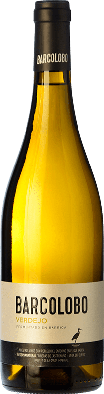 13,95 € Envio grátis | Vinho branco Finca la Rinconada Barcolobo Fermentado en Barrica Crianza I.G.P. Vino de la Tierra de Castilla y León Castela e Leão Espanha Verdejo Garrafa 75 cl