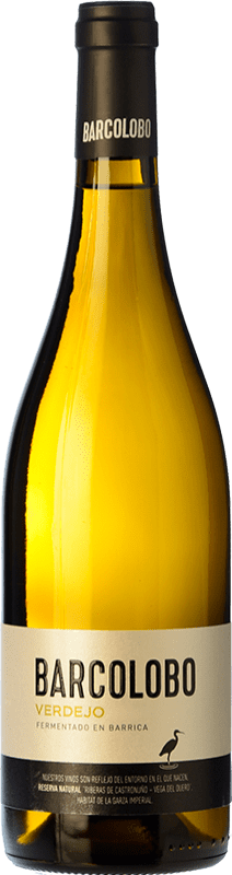 17,95 € Envio grátis | Vinho Branco Finca la Rinconada Barcolobo Fermentado en Barrica I.G.P. Vino de la Tierra de Castilla y León Castela e Leão Espanha Verdejo 75 cl