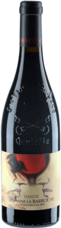 101,95 € Free Shipping | Red wine Domaine la Barroche Fiancée A.O.C. Châteauneuf-du-Pape Rhône France Syrah, Grenache Tintorera Bottle 75 cl