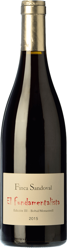 10,95 € Free Shipping | Red wine Finca Sandoval El Fundamentalista Aged D.O. Manchuela Spain Monastrell, Bobal Bottle 75 cl