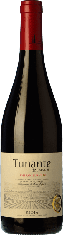 6,95 € Envoi gratuit | Vin rouge Fincas de Azabache Tunante Jeune D.O.Ca. Rioja La Rioja Espagne Tempranillo Bouteille 75 cl