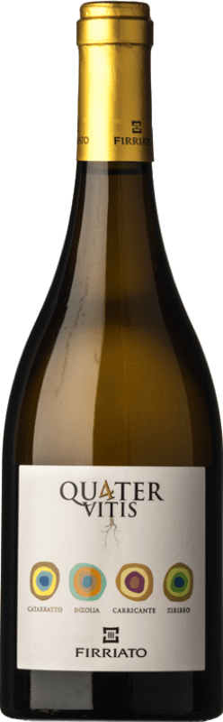 22,95 € 免费送货 | 白酒 Firriato Quater Vitis Bianco I.G.T. Terre Siciliane 西西里岛 意大利 Muscat, Carricante, Catarratto, Grillo 瓶子 75 cl