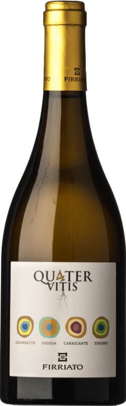 23,95 € Free Shipping | White wine Firriato Quater Vitis Bianco I.G.T. Terre Siciliane Sicily Italy Muscat of Alexandria, Carricante, Catarratto, Grillo Bottle 75 cl