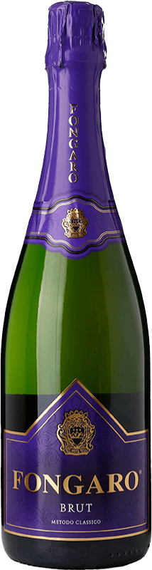 42,95 € Spedizione Gratuita | Spumante bianco Fongaro Etichetta Viola Brut D.O.C. Monti Lessini Veneto Italia Durella Bottiglia 75 cl