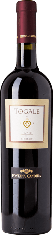 9,95 € Kostenloser Versand | Rotwein Fontana Candida Togale I.G.T. Lazio Latium Italien Merlot 75 cl