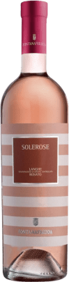 16,95 € Envio grátis | Vinho rosé Fontanafredda Rosato Solerose D.O.C. Langhe Piemonte Itália Bacca Vermelha Garrafa 75 cl