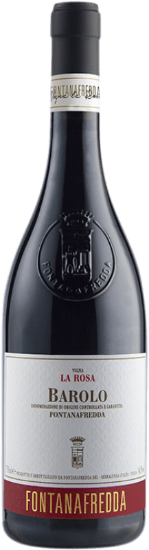 99,95 € Бесплатная доставка | Красное вино Fontanafredda La Rosa D.O.C.G. Barolo Пьемонте Италия Nebbiolo — Неббиоло Бутылка 75 cl