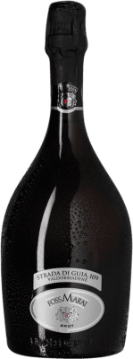 21,95 € 免费送货 | 白起泡酒 Foss Marai Strada di Guia 香槟 D.O.C.G. Prosecco di Conegliano-Valdobbiadene 威尼托 意大利 Glera 瓶子 75 cl