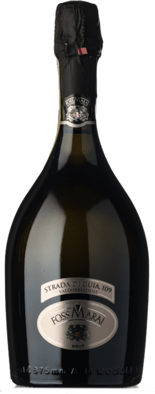 21,95 € 免费送货 | 白起泡酒 Foss Marai Strada di Guia 香槟 D.O.C.G. Prosecco di Conegliano-Valdobbiadene 威尼托 意大利 Glera 瓶子 75 cl