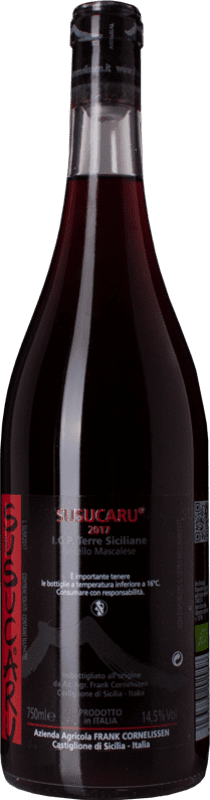 29,95 € Free Shipping | Red wine Frank Cornelissen Susucaru Rosso I.G.T. Terre Siciliane Sicily Italy Grenache Tintorera, Nerello Mascalese, Nerello Cappuccio, Minella Bottle 75 cl