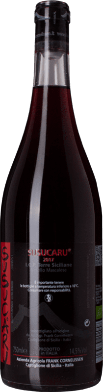 47,95 € Envío gratis | Vino Tinto Frank Cornelissen Susucaru I.G.T. Terre Siciliane Sicilia Italia Garnacha, Nerello, Minella Eco — Ecológico 75 cl