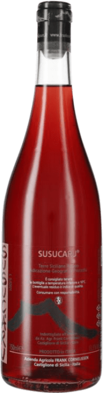 24,95 € Envío gratis | Vino Rosado Frank Cornelissen Susucaru I.G.T. Terre Siciliane Sicilia Italia Malvasía, Nerello, Inzolia Eco — Ecológico 75 cl