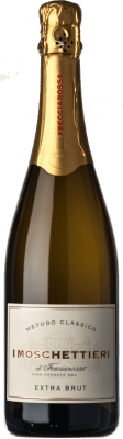 19,95 € Spedizione Gratuita | Spumante bianco Frecciarossa Metodo Classico Moschettieri Brut Extra I.G.T. Lombardia lombardia Italia Pinot Nero Bottiglia 75 cl