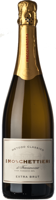 21,95 € Spedizione Gratuita | Spumante bianco Frecciarossa Metodo Classico Moschettieri Brut Extra I.G.T. Lombardia lombardia Italia Pinot Nero Bottiglia 75 cl