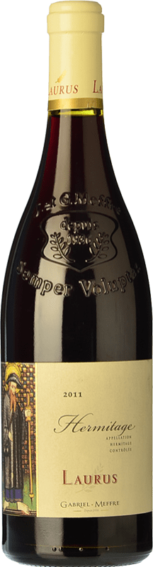 53,95 € Kostenloser Versand | Rotwein Gabriel Meffre Laurus Crianza — Kurze Fassreifung A.O.C. Hermitage Rhône Frankreich Syrah 75 cl