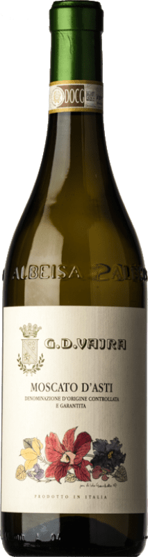 15,95 € 免费送货 | 甜酒 G.D. Vajra D.O.C.G. Moscato d'Asti 皮埃蒙特 意大利 Muscat White 瓶子 75 cl