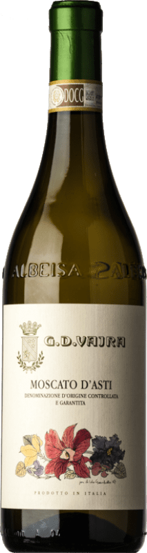 15,95 € Spedizione Gratuita | Vino dolce G.D. Vajra D.O.C.G. Moscato d'Asti Piemonte Italia Moscato Bianco Bottiglia 75 cl