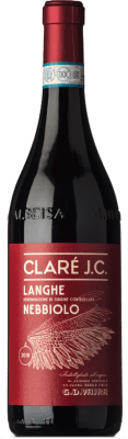 15,95 € Free Shipping | Red wine G.D. Vajra Claré J.C. D.O.C. Langhe Piemonte Italy Nebbiolo Bottle 75 cl