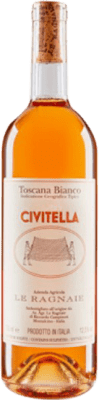 31,95 € Envío gratis | Vino blanco Le Ragnaie Civitella I.G. Vino da Tavola Toscana Italia Fiano Botella 75 cl