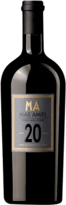 43,95 € Envío gratis | Vino Dulce Mas Amiel Rouge — Rojo Tinto A.O.C. Maury Languedoc-Roussillon Francia Garnacha, Cariñena, Macabeo 20 Años 75 cl
