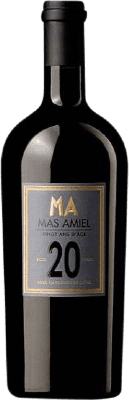 41,95 € Envío gratis | Vino dulce Mas Amiel Rouge A.O.C. Maury Languedoc-Roussillon Francia Garnacha Tintorera, Cariñena, Macabeo 20 Años Botella 75 cl