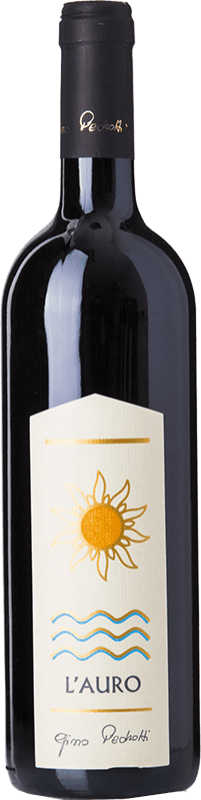 24,95 € Envio grátis | Vinho Tinto Gino Pedrotti L'Auro I.G.T. Vigneti delle Dolomiti Trentino-Alto Adige Itália Merlot, Cabernet Franc 75 cl