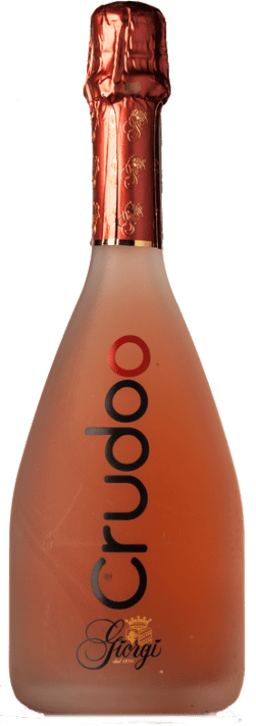 14,95 € Бесплатная доставка | Розовое игристое вино Giorgi Crudoo Extra Dry — Экстра сухое Rosé — Розе I.G.T. Lombardia Ломбардии Италия Pinot Noir — Пино Нуар, Chardonnay — Шардоне 75 cl