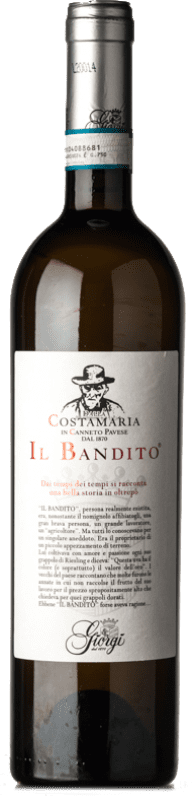15,95 € Бесплатная доставка | Белое вино Giorgi Il Bandito D.O.C. Oltrepò Pavese Ломбардии Италия Riesling — Рислинг Бутылка 75 cl