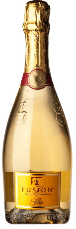 19,95 € 送料無料 | 白スパークリングワイン Giorgi Metodo Classico Fusion Brut I.G.T. Lombardia ロンバルディア イタリア Pinot Black, Chardonnay ボトル 75 cl