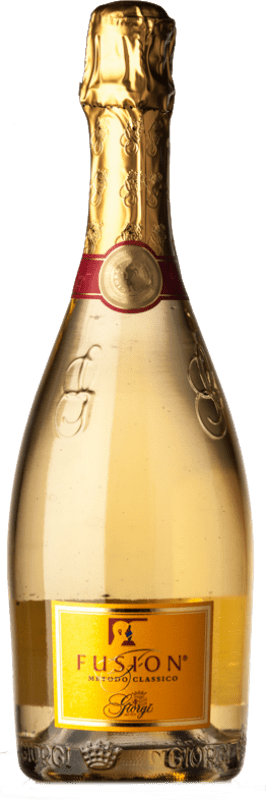 19,95 € Kostenloser Versand | Weißer Sekt Giorgi Metodo Classico Fusion Brut I.G.T. Lombardia Lombardei Italien Spätburgunder, Chardonnay Flasche 75 cl