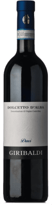 14,95 € 免费送货 | 红酒 Azienda Giribaldi Davì Senza Solfiti D.O.C.G. Dolcetto d'Alba 皮埃蒙特 意大利 Dolcetto 瓶子 75 cl