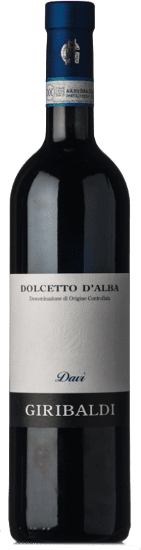 15,95 € Envio grátis | Vinho tinto Azienda Giribaldi Davì Senza Solfiti D.O.C.G. Dolcetto d'Alba Piemonte Itália Dolcetto Garrafa 75 cl