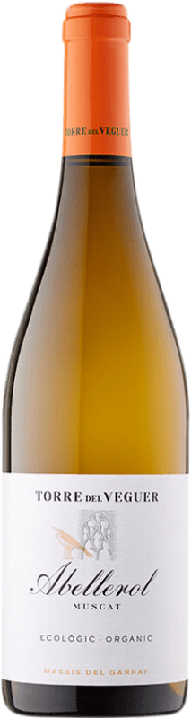 13,95 € Envío gratis | Vino blanco Torre del Veguer Abellerol D.O. Penedès Cataluña España Moscatel de Alejandría Botella 75 cl