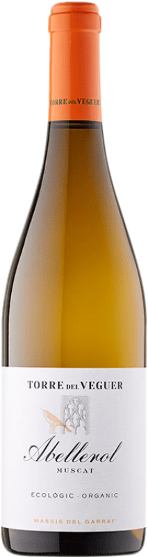 14,95 € Free Shipping | White Wine Torre del Veguer Abellerol D.O. Penedès Catalonia Spain Moscatel — Muscat Eco — Organic Bottle 75 cl