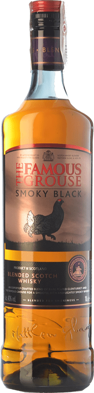 25,95 € Envío gratis | Whisky Blended Glenturret The Famous Grouse Smoky Black Escocia Reino Unido Botella 1 L
